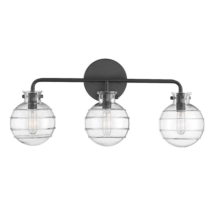 Savoy House Mason 3-Light Bathroom Vanity Light, Matte Black