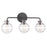 Savoy House Mason 3-Light Bathroom Vanity Light, Matte Black