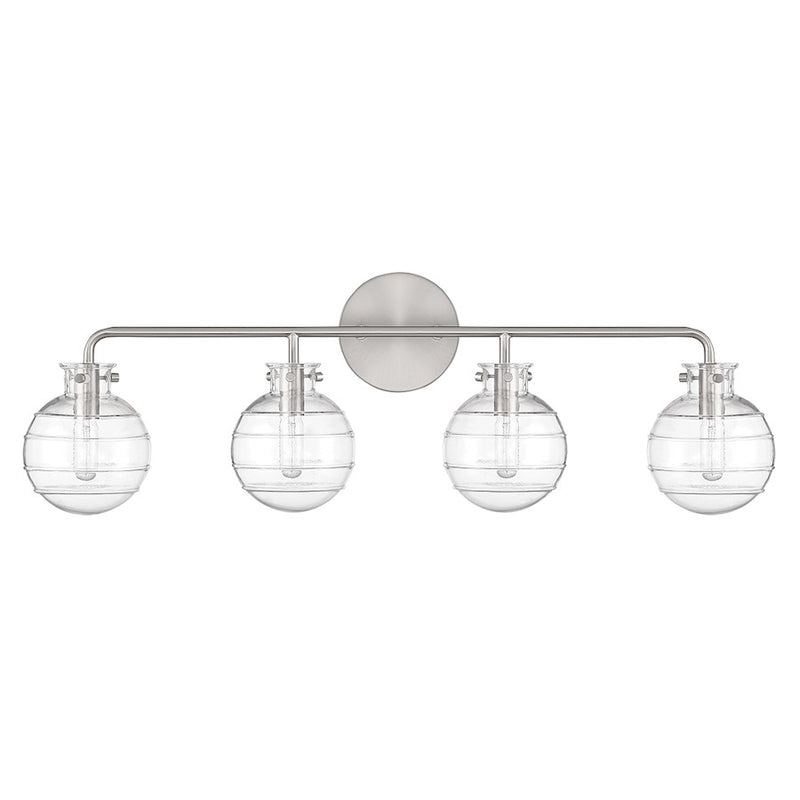Savoy House Mason 4-Light Bathroom Vanity Light, Satin Nickel