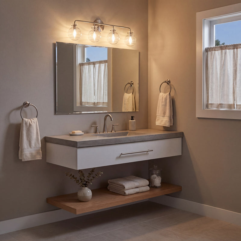 Essentials Mason 4 Light Bathroom Vanity