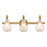 Savoy House Adams 3-Light Bathroom Vanity Light, Warm Brass - 8-4417-3-322