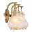 Savoy House Adams 3 Light Bathroom Vanity, Warm Brass/White