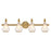 Savoy House Adams 4-Light Bathroom Vanity Light, Warm Brass - 8-4417-4-322