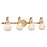 Savoy House Adams 4-Light Bathroom Vanity Light, Warm Brass