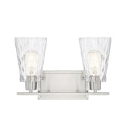 Savoy House Vaughan 2-Light Bathroom Vanity Light, Satin Nickel - 8-4508-2-SN