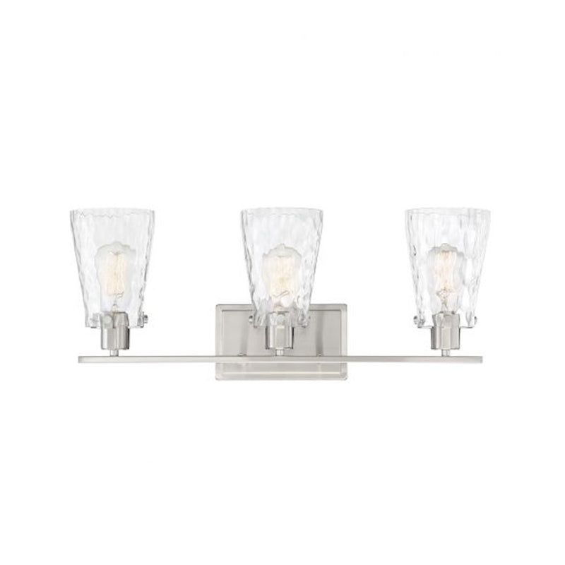 Savoy House Vaughan 3-Light Bathroom Vanity Light, Satin Nickel