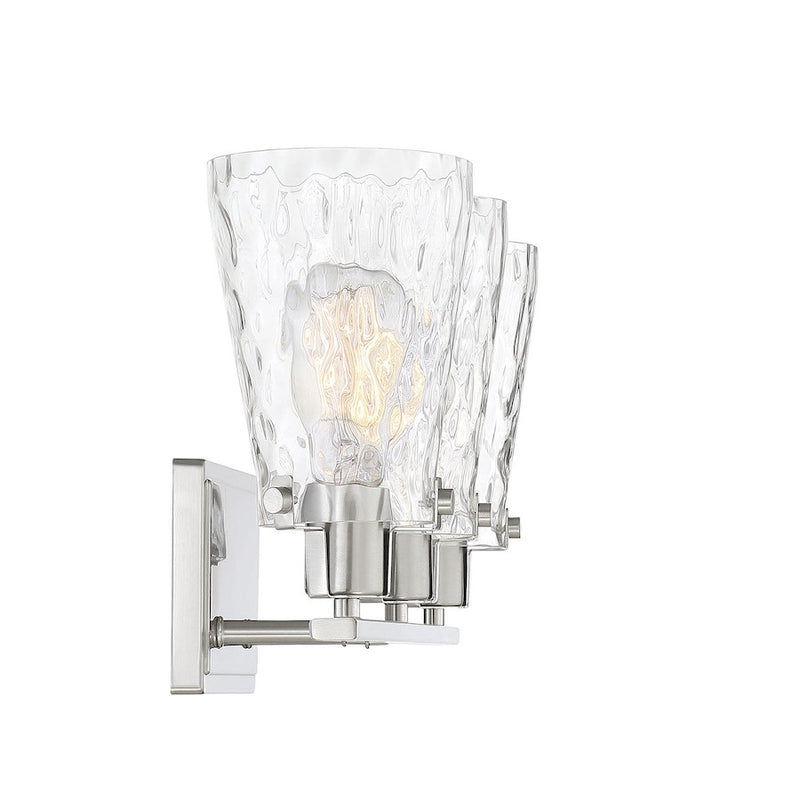 Savoy House Vaughan 3-Light Bathroom Vanity Light, Satin Nickel