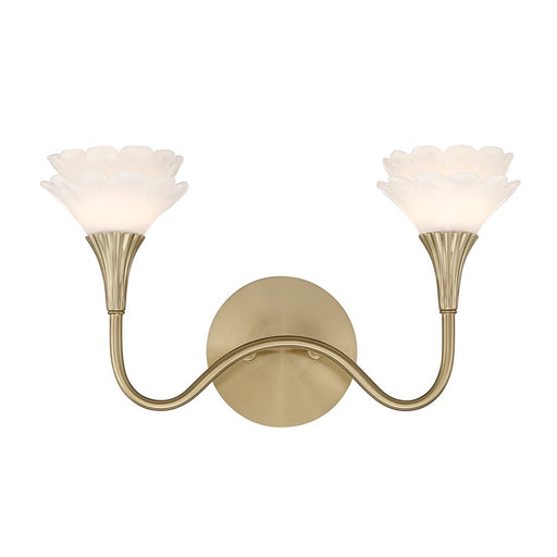 Savoy House Florena 2 Lt Bath Sconce, Noble Brass - 8-5081-2-127