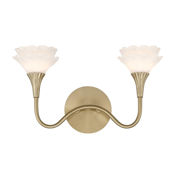 Savoy House Florena 2 Lt Bath Sconce, Noble Brass - 8-5081-2-127