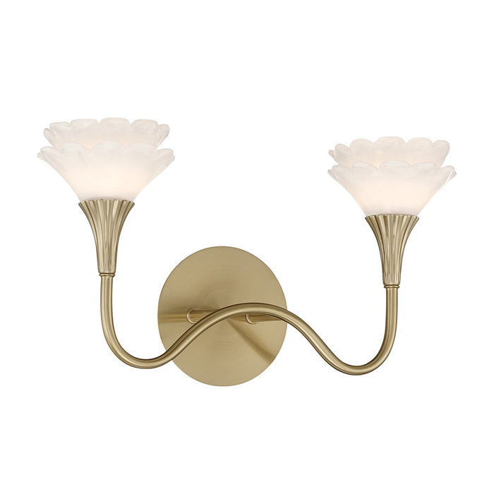 Savoy House Florena 2 Lt Bath Sconce, Noble Brass