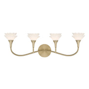 Savoy House Florena 4 Lt Bath Sconce, Noble Brass - 8-5081-4-127