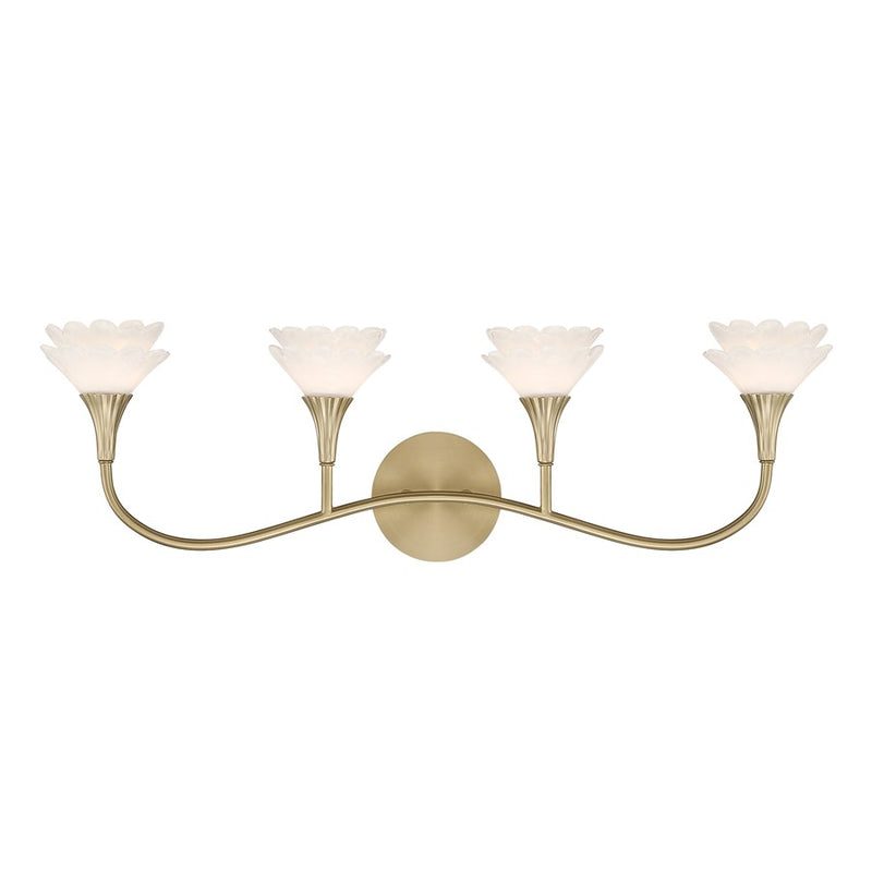 Savoy House Florena 4 Lt Bath Sconce, Noble Brass - 8-5081-4-127
