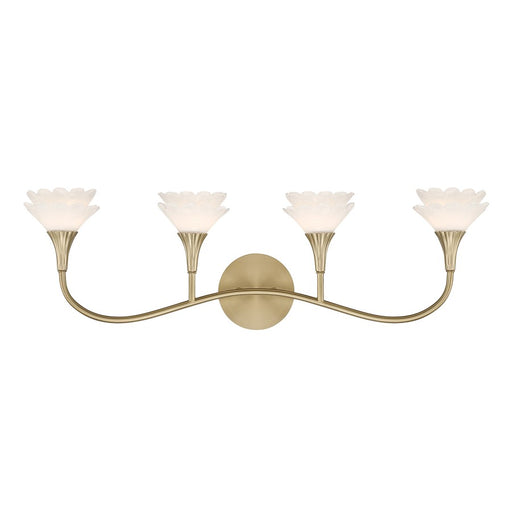 Savoy House Florena 4 Lt Bath Sconce, Noble Brass - 8-5081-4-127