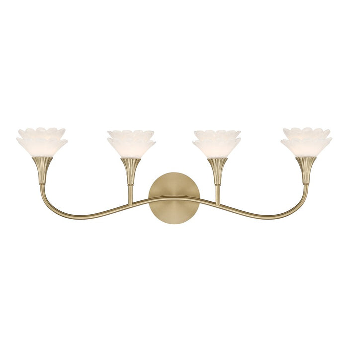 Savoy House Florena 4 Lt Bath Sconce, Noble Brass - 8-5081-4-127
