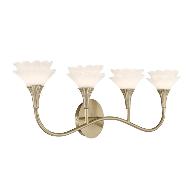 Savoy House Florena 4 Lt Bath Sconce, Noble Brass