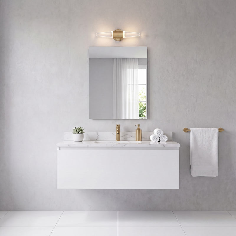 Savoy House Beaumont LED 18" Bath Sconce, Noble Brass