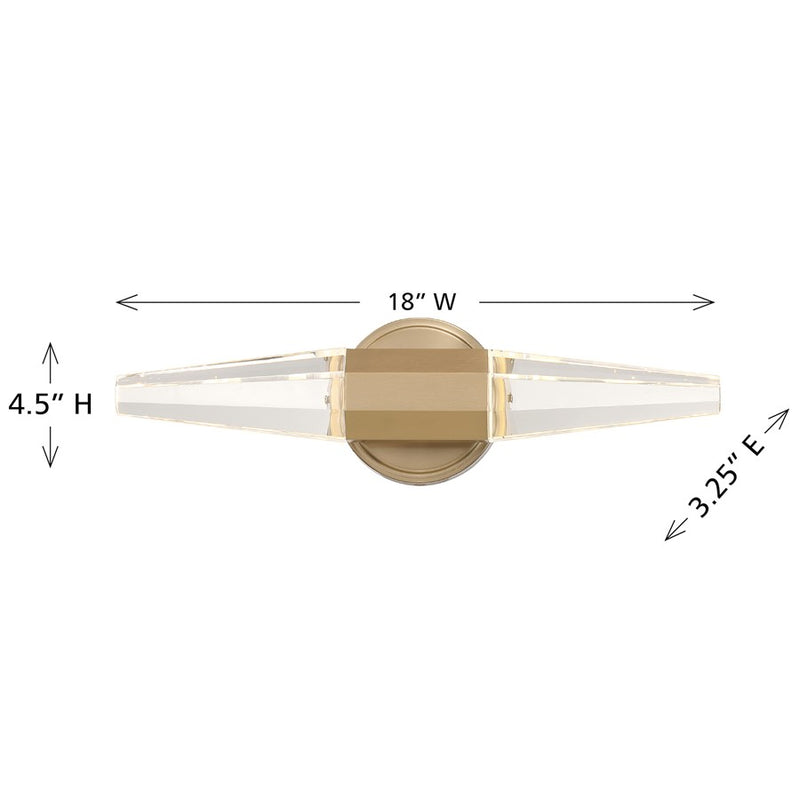 Savoy House Beaumont LED 18" Bath Sconce, Noble Brass