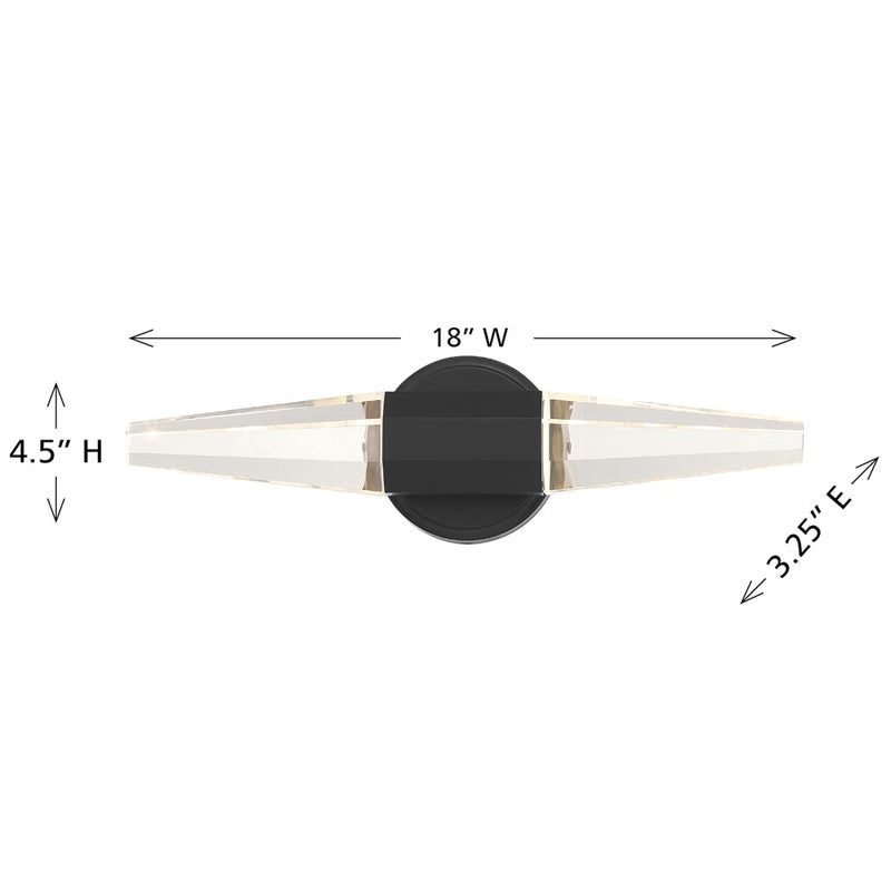 Savoy House Beaumont LED 18" Bath Sconce, Black Lustre