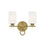 Savoy House Woodbury 2-Light Bathroom Vanity Light, Warm Brass