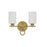 Savoy House Woodbury 2-Light Bathroom Vanity Light, Warm Brass