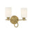 Savoy House Woodbury 2-Light Bathroom Vanity Light, Warm Brass