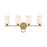 Savoy House Woodbury 4-Light Bathroom Vanity Light, Warm Brass - 8-530-4-322