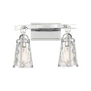Savoy House Albany 2-Light Bathroom Vanity Light, Polished Chrome - 8-560-2-11