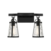 Savoy House Albany 2-Light Bathroom Vanity Light, Black - 8-560-2-BK