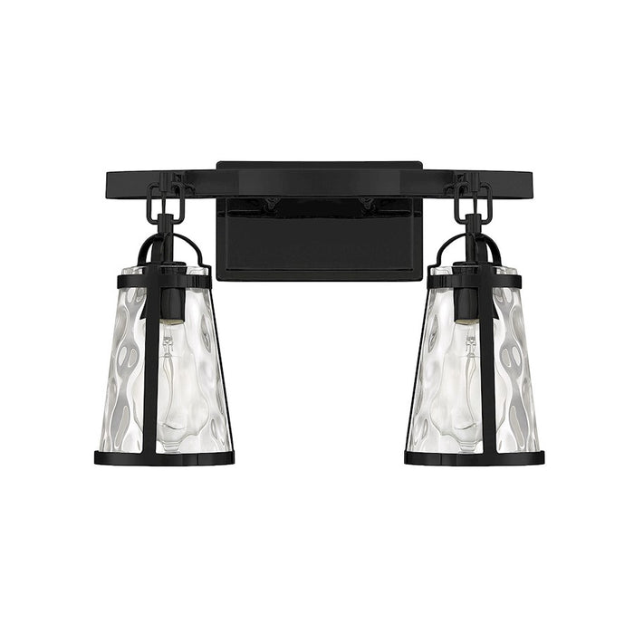 Savoy House Albany 2-Light Bathroom Vanity Light, Black