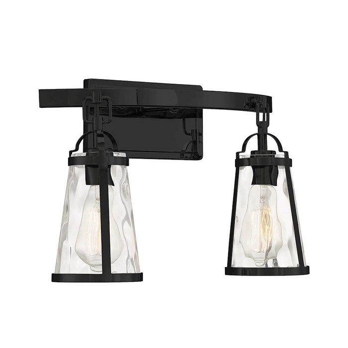 Savoy House Albany 2-Light Bathroom Vanity Light, Black