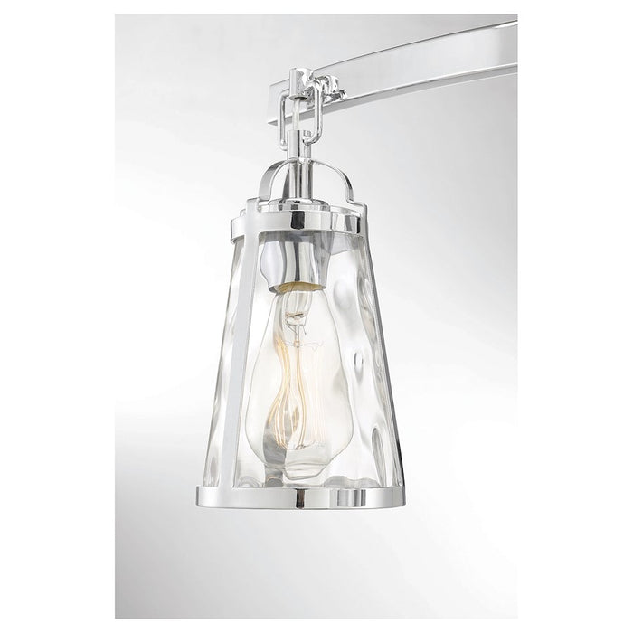 Savoy House Albany 3-Light Bathroom Vanity Light, Polished Chrome