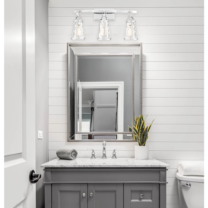 Savoy House Albany 3-Light Bathroom Vanity Light, Polished Chrome