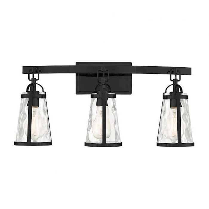 Savoy House Albany 3-Light Bathroom Vanity Light, Black - 8-560-3-BK