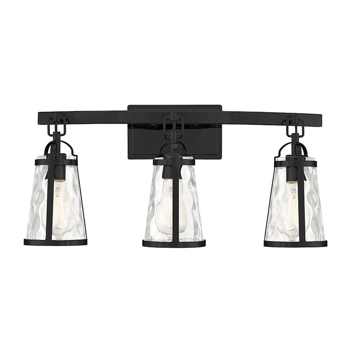 Savoy House Albany 3-Light Bathroom Vanity Light, Black