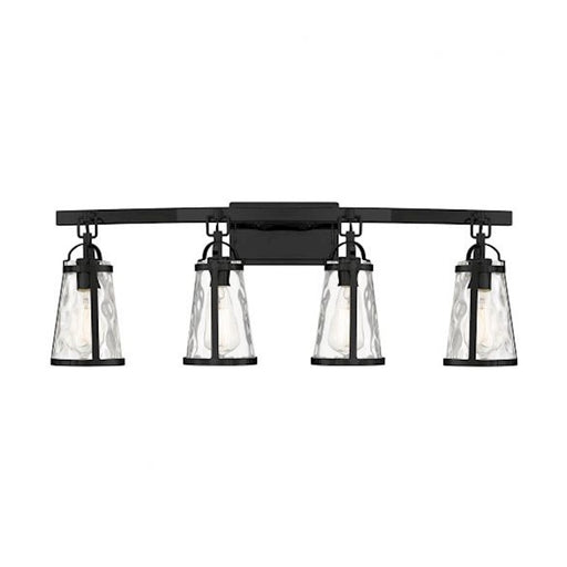 Savoy House Albany 4-Light Bathroom Vanity Light, Black - 8-560-4-BK