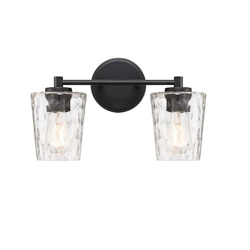 Savoy House Ballas 2-Light Bathroom Vanity Light, Matte Black - 8-5606-2-BK