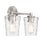 Savoy House Ballas 2-Light Bathroom Vanity Light, Satin Nickel