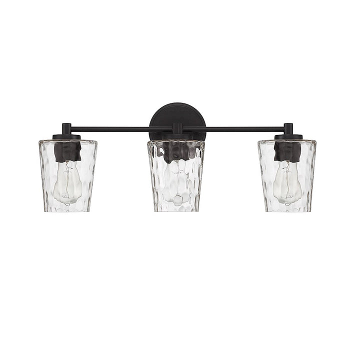 Savoy House Ballas 3-Light Bathroom Vanity Light, Matte Black