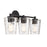 Savoy House Ballas 3-Light Bathroom Vanity Light, Matte Black