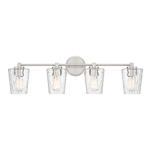 Savoy House Ballas 4-Light Bathroom Vanity Light, Satin Nickel - 8-5606-4-SN