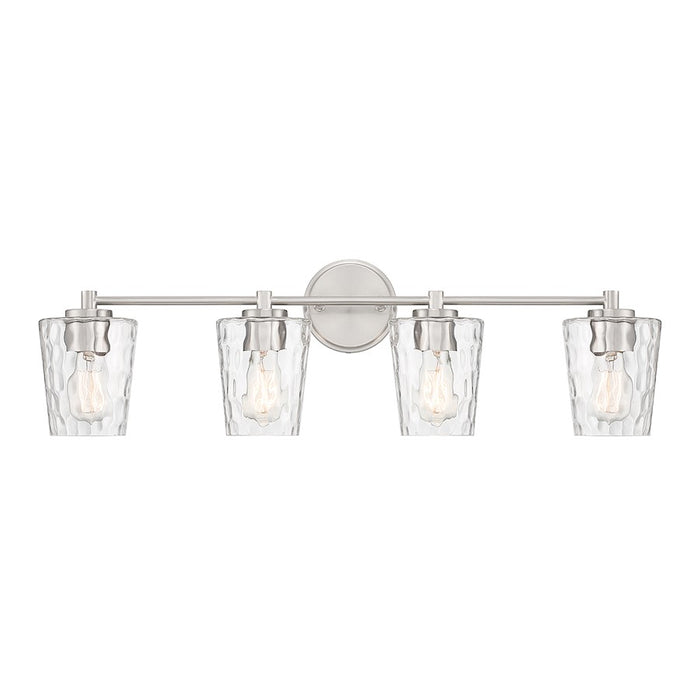 Savoy House Ballas 4-Light Bathroom Vanity Light, Satin Nickel - 8-5606-4-SN