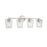 Savoy House Ballas 4-Light Bathroom Vanity Light, Satin Nickel