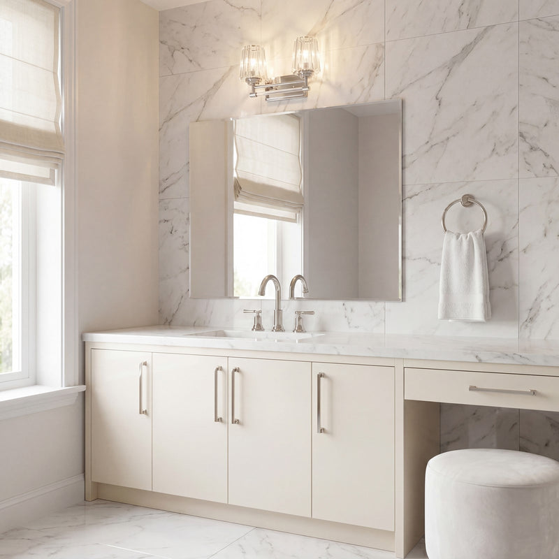 Savoy House Garnet 2-Light Bathroom Vanity Light, Polished Nickel
