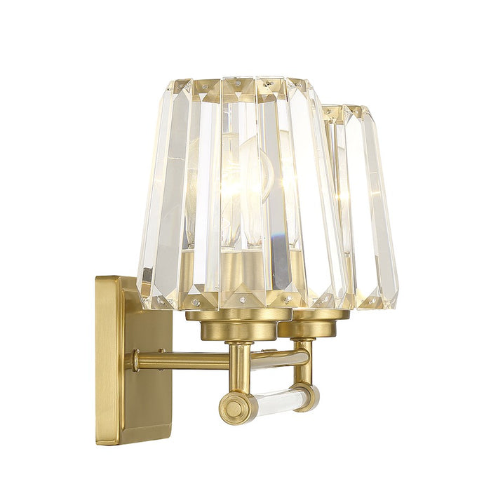 Savoy House Garnet 2-Light Bathroom Vanity Light, Warm Brass