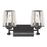 Savoy House Garnet 2-Light Bathroom Vanity Light, Matte Black