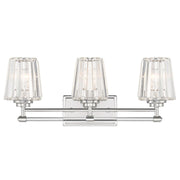Savoy House Garnet 3-Light Bathroom Vanity Light, Polished Nickel - 8-6001-3-109