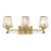 Savoy House Garnet 3-Light Bathroom Vanity Light, Warm Brass - 8-6001-3-322