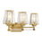 Savoy House Garnet 3-Light Bathroom Vanity Light, Warm Brass