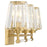 Savoy House Garnet 3-Light Bathroom Vanity Light, Warm Brass