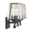 Savoy House Garnet 3-Light Bathroom Vanity Light, Matte Black